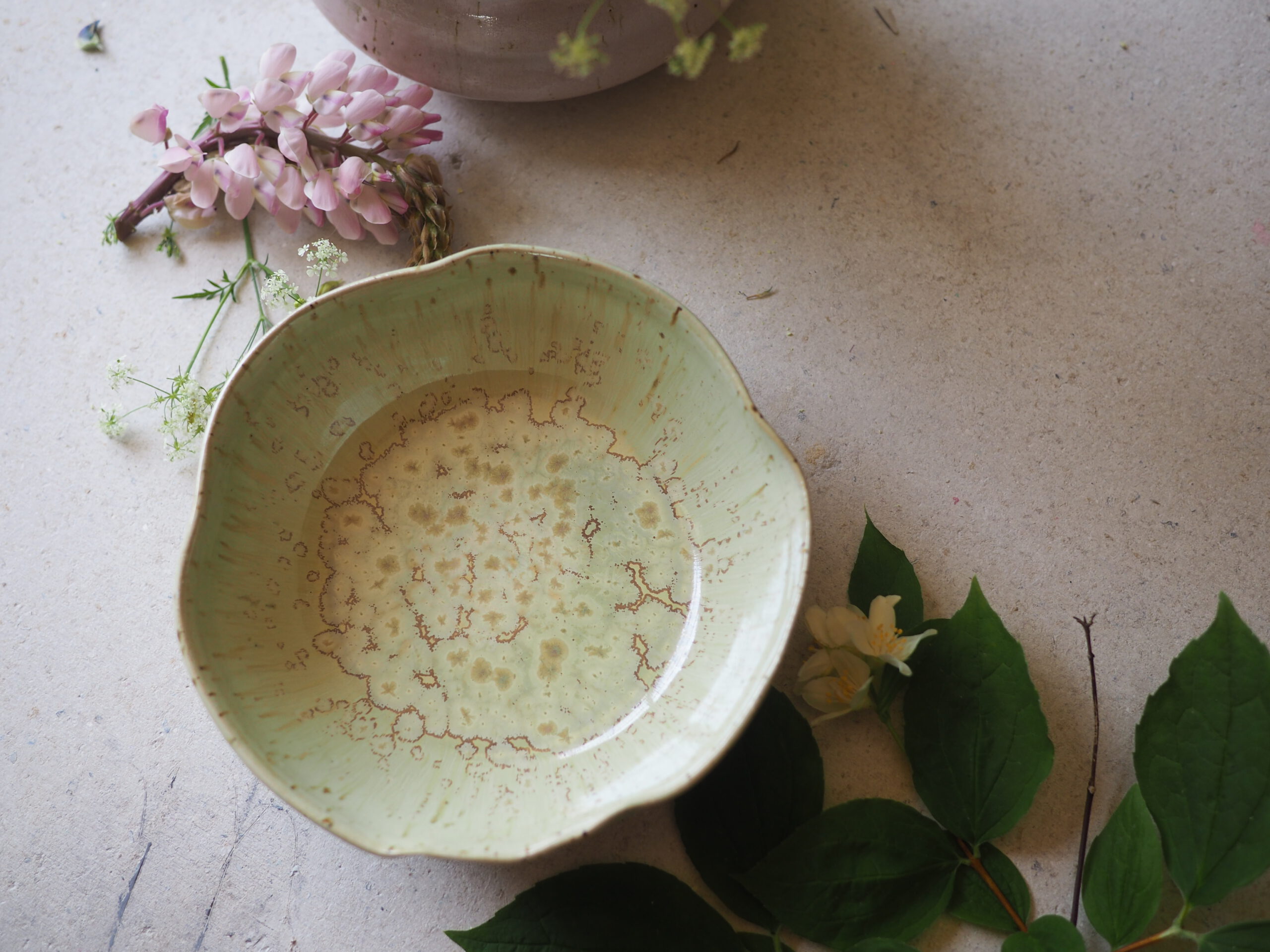 Ikebana Schale - organic crystal